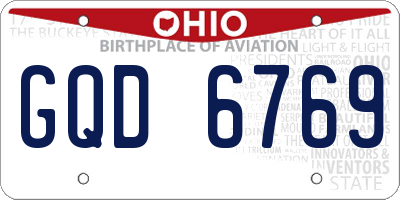 OH license plate GQD6769