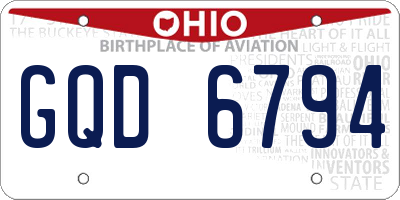 OH license plate GQD6794