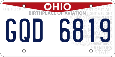 OH license plate GQD6819