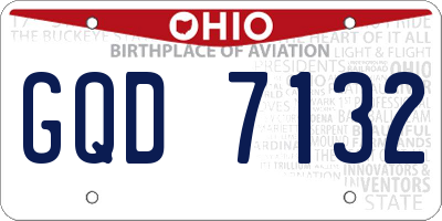 OH license plate GQD7132