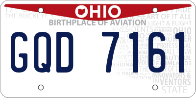 OH license plate GQD7161