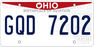 OH license plate GQD7202