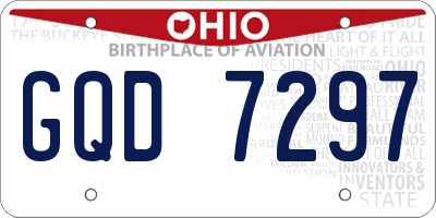 OH license plate GQD7297