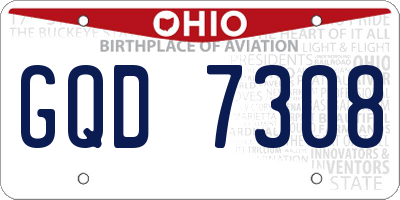 OH license plate GQD7308
