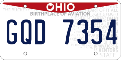 OH license plate GQD7354