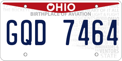 OH license plate GQD7464