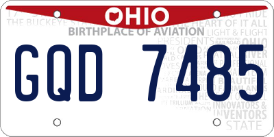 OH license plate GQD7485