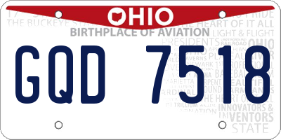 OH license plate GQD7518