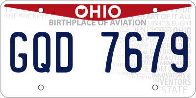 OH license plate GQD7679