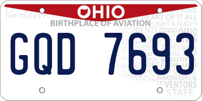 OH license plate GQD7693
