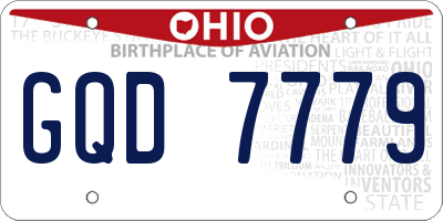 OH license plate GQD7779