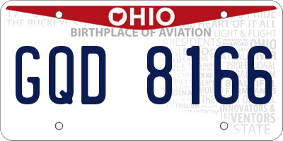 OH license plate GQD8166