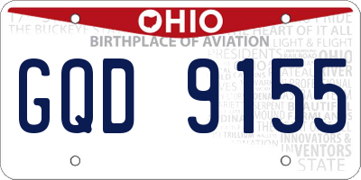 OH license plate GQD9155