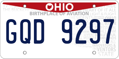 OH license plate GQD9297