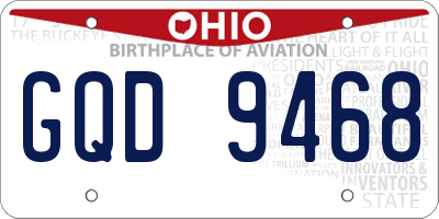 OH license plate GQD9468