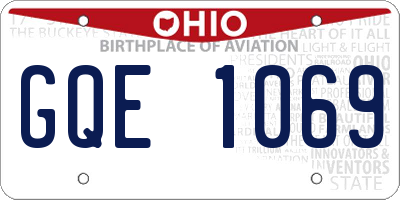 OH license plate GQE1069