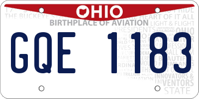 OH license plate GQE1183