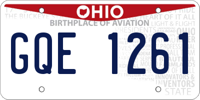 OH license plate GQE1261