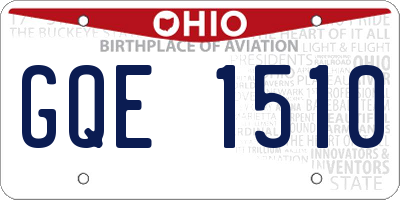 OH license plate GQE1510