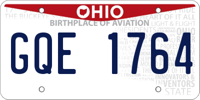 OH license plate GQE1764