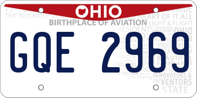 OH license plate GQE2969