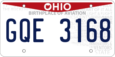 OH license plate GQE3168