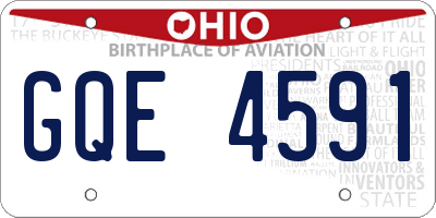 OH license plate GQE4591