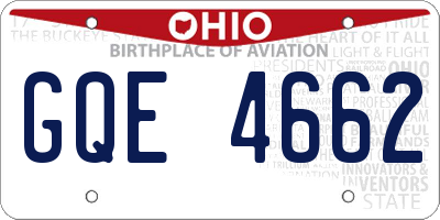 OH license plate GQE4662
