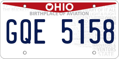 OH license plate GQE5158