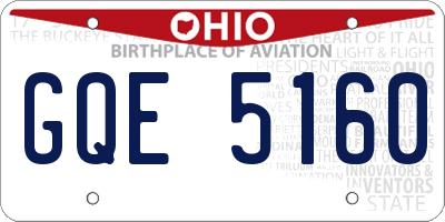 OH license plate GQE5160