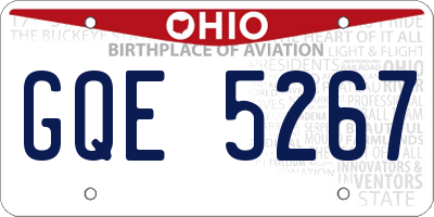 OH license plate GQE5267