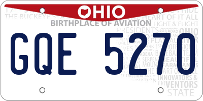 OH license plate GQE5270