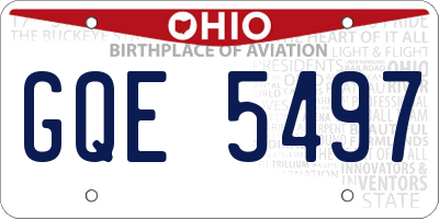 OH license plate GQE5497