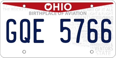 OH license plate GQE5766