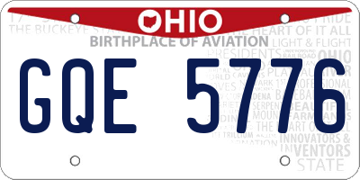 OH license plate GQE5776