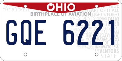 OH license plate GQE6221