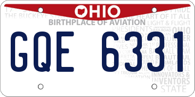OH license plate GQE6331
