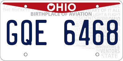OH license plate GQE6468