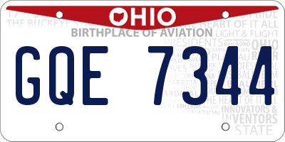 OH license plate GQE7344