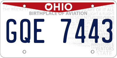 OH license plate GQE7443