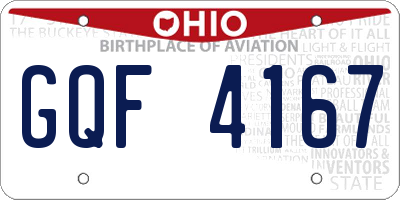 OH license plate GQF4167