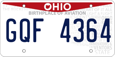 OH license plate GQF4364