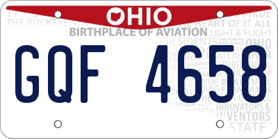 OH license plate GQF4658