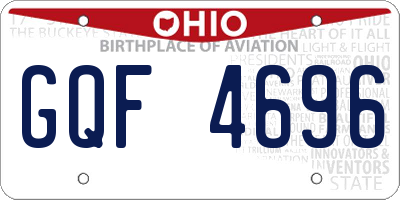 OH license plate GQF4696