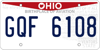 OH license plate GQF6108