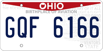 OH license plate GQF6166