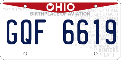 OH license plate GQF6619