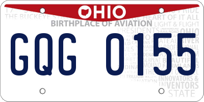OH license plate GQG0155