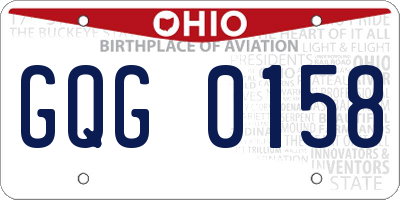 OH license plate GQG0158