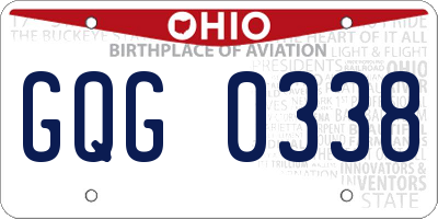 OH license plate GQG0338